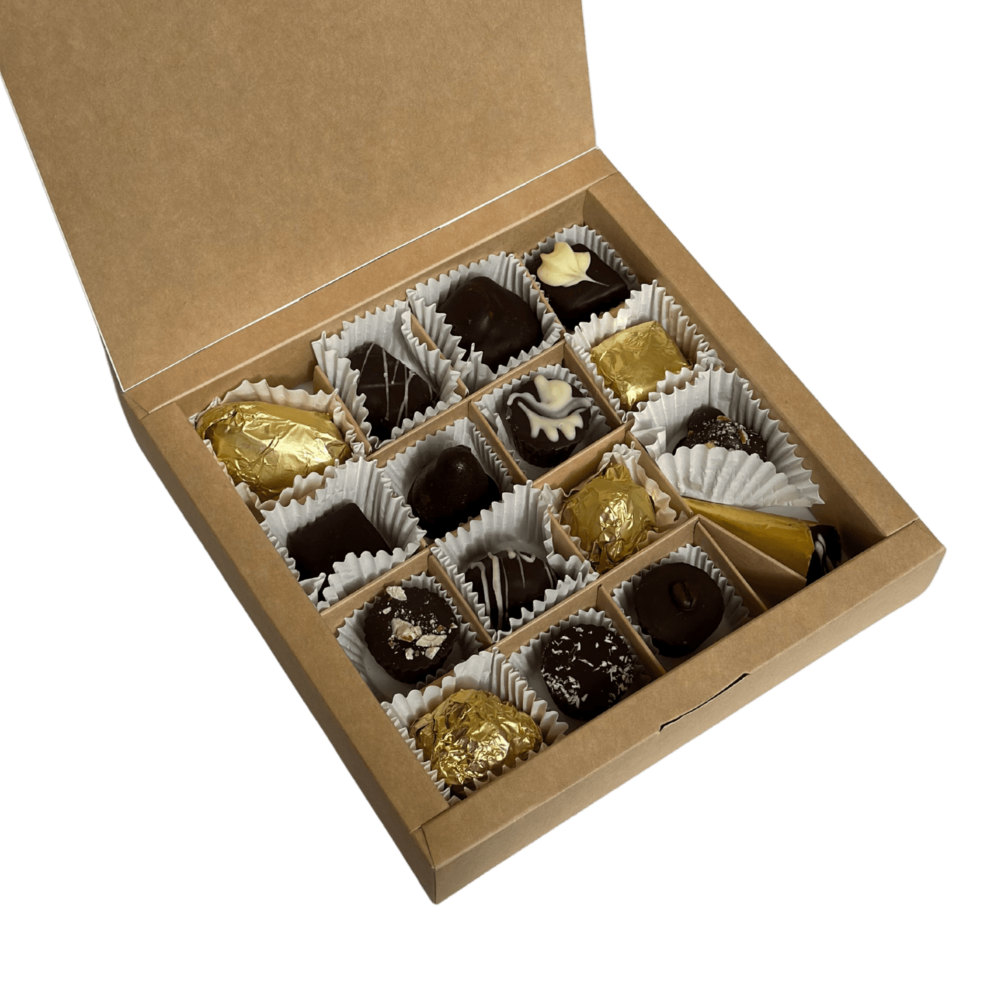 Fortuna Nova Assorted Handmade Sweets – Box of 16 Delights - Fortuna Nova