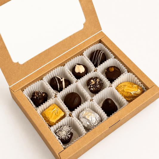 Fortuna Nova Assorted Handmade Sweets – Box of 12 Delights - Fortuna Nova