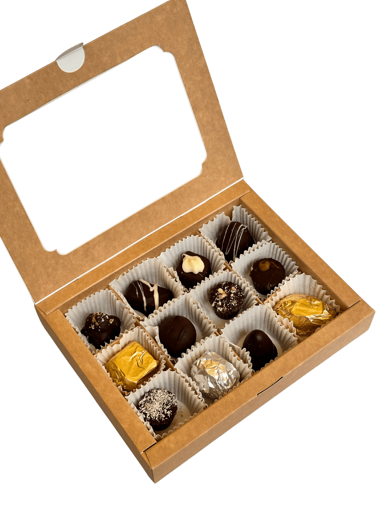 Fortuna Nova Assorted Handmade Sweets – Box of 12 Delights - Fortuna Nova