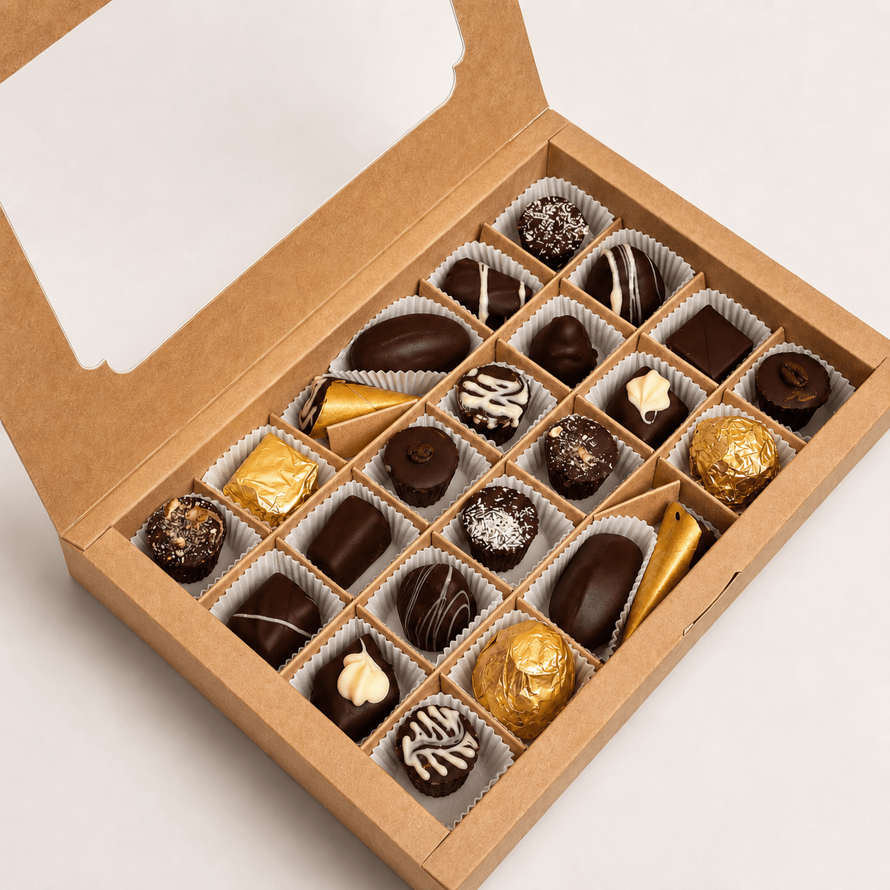 Fortuna Nova Assorted Handmade Sweets – Box of 24 Delights - Fortuna Nova